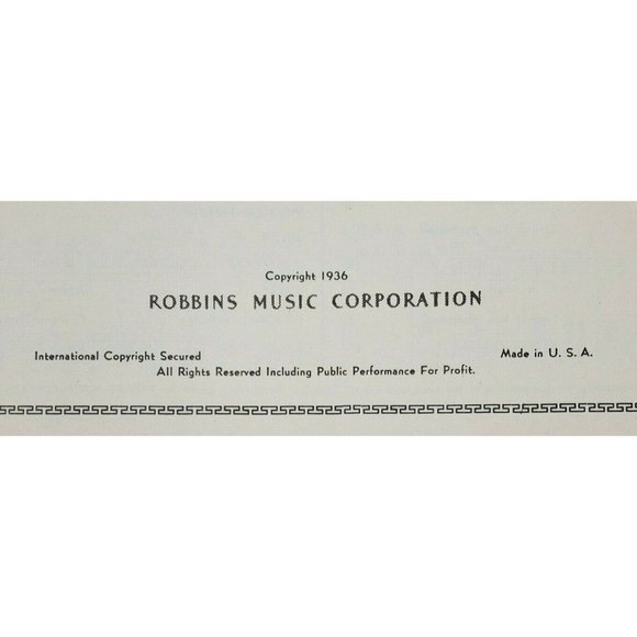1936 Mammoth Series #1 Robbins Mammoth Collection Of Famous Piano Music Book - Picture 10 of 12
